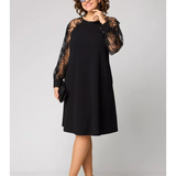 Barbara | Elegantné čierne sexy čipkované šaty