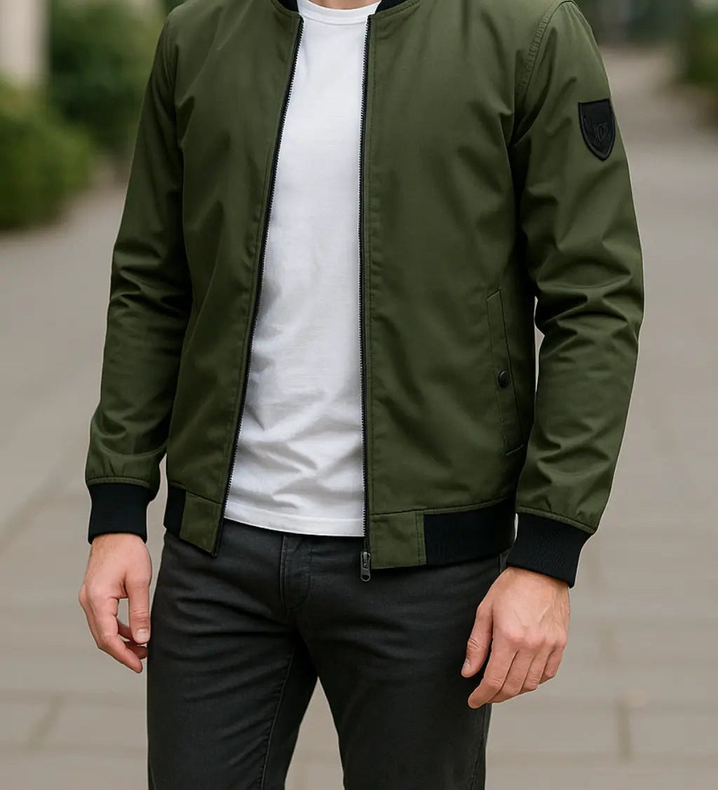 Pánska úzka bomber bunda