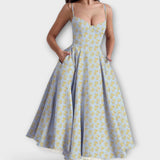 Mélie – Ľahké letné šaty s detailom korzetu