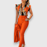 Sada dvoch kusov s moderným leopardím vzorom