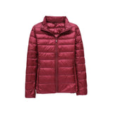 ELIN - Nová ultralehká bunda s bielym kačacím perím