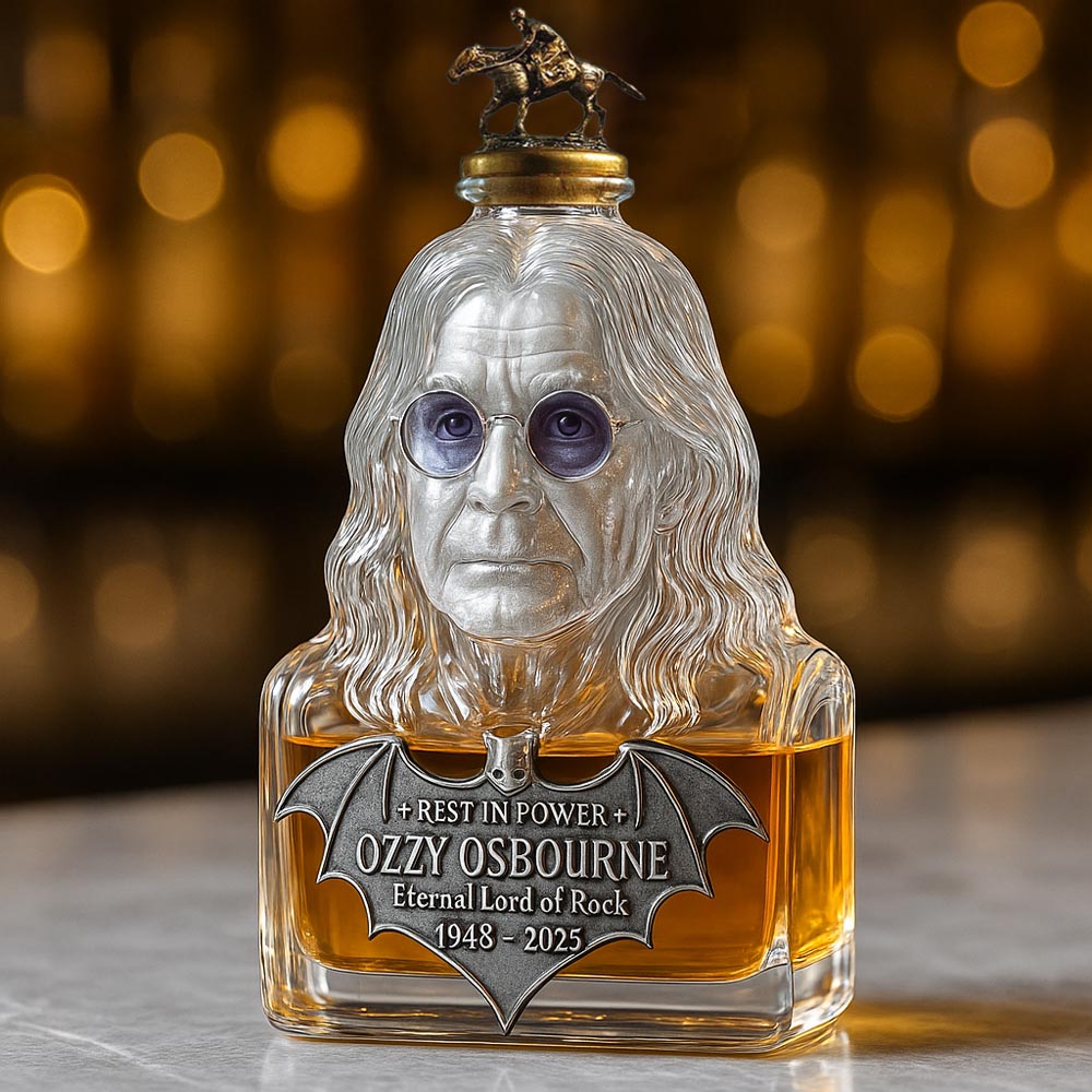 Zvečnená v skle — whisky fľaša na počesť Ozzyho Osbourne'a