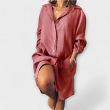 Ležérna ľanová blúzka na každodenné nosenie