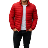 Teplá prešívaná bunda s golierom