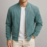 Suede Bomber Jacket