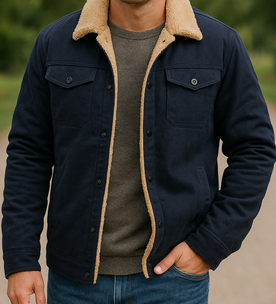 Teplá fleecová bunda na jeseň