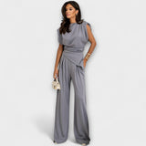 Sofia - Asymetrický komplet s drapovanými ramenami