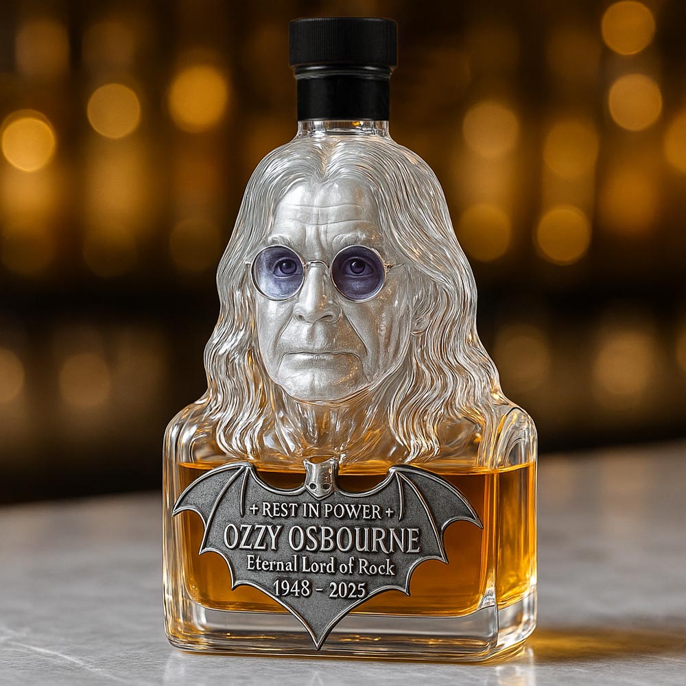 Zvečnená v skle — whisky fľaša na počesť Ozzyho Osbourne'a