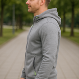 Pánska voľnočasová fitness mikina s kapucňou