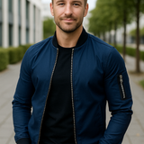 Ľahká zimná bunda so zipsom a vreckami