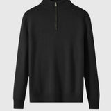Jenő - Merino vlnený pulóver na zips Capri