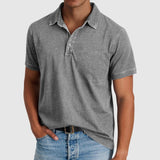 Nándor – Vintage polo košeľa s gombíkmi