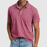 Nándor – Vintage polo košeľa s gombíkmi