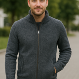 Luxusná pletená slim fit bunda