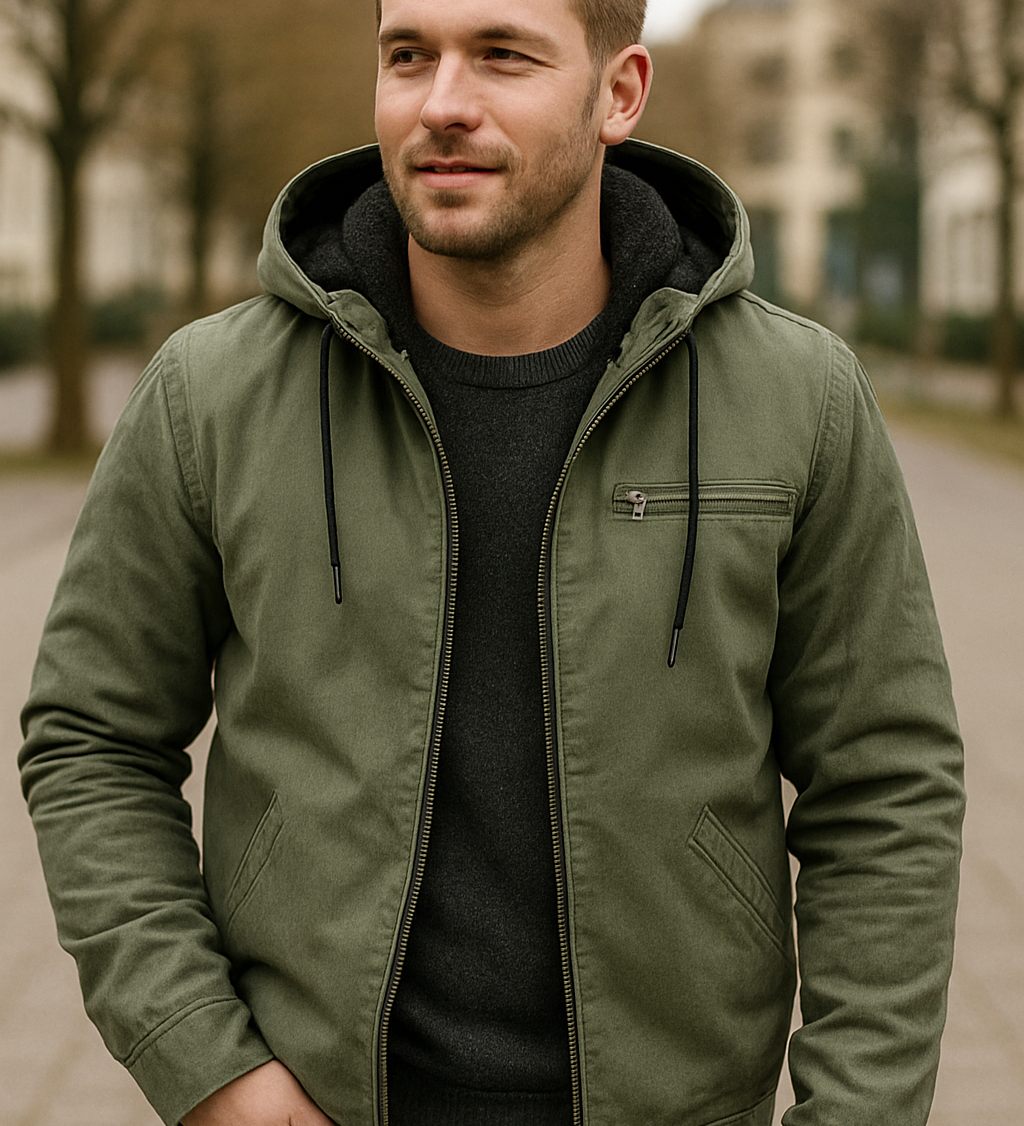 Elegantný jesenný kabát