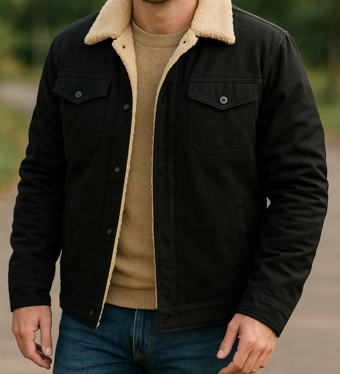 Teplá fleecová bunda na jeseň