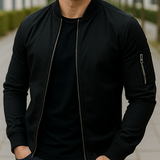 Ľahká zimná bunda so zipsom a vreckami