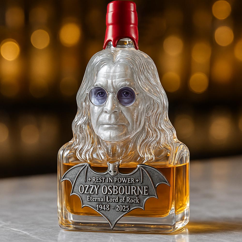 Zvečnená v skle — whisky fľaša na počesť Ozzyho Osbourne'a