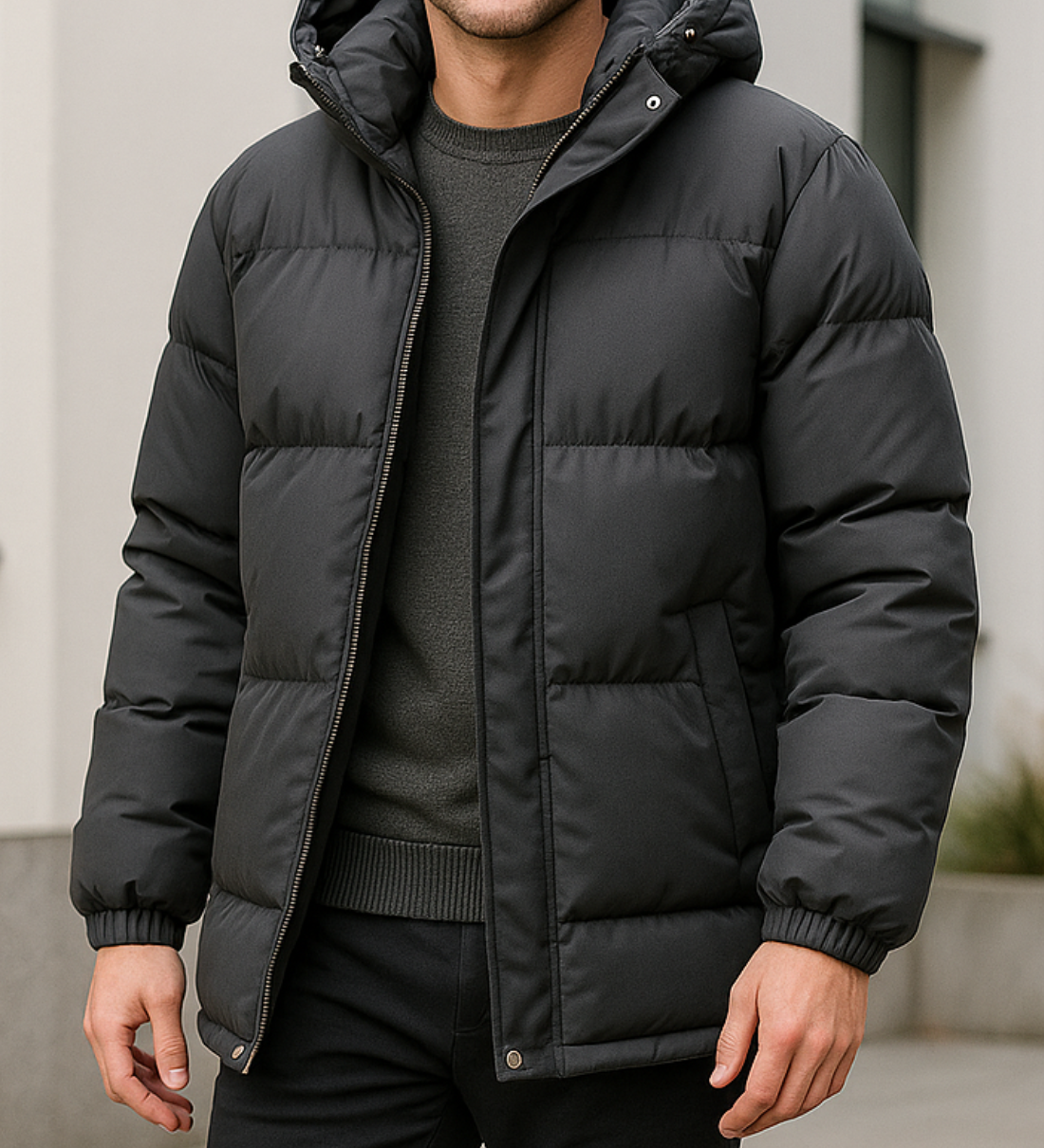 Teplá bavlnená parka pre streetwear