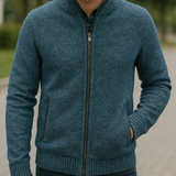 Luxusná pletená slim fit bunda