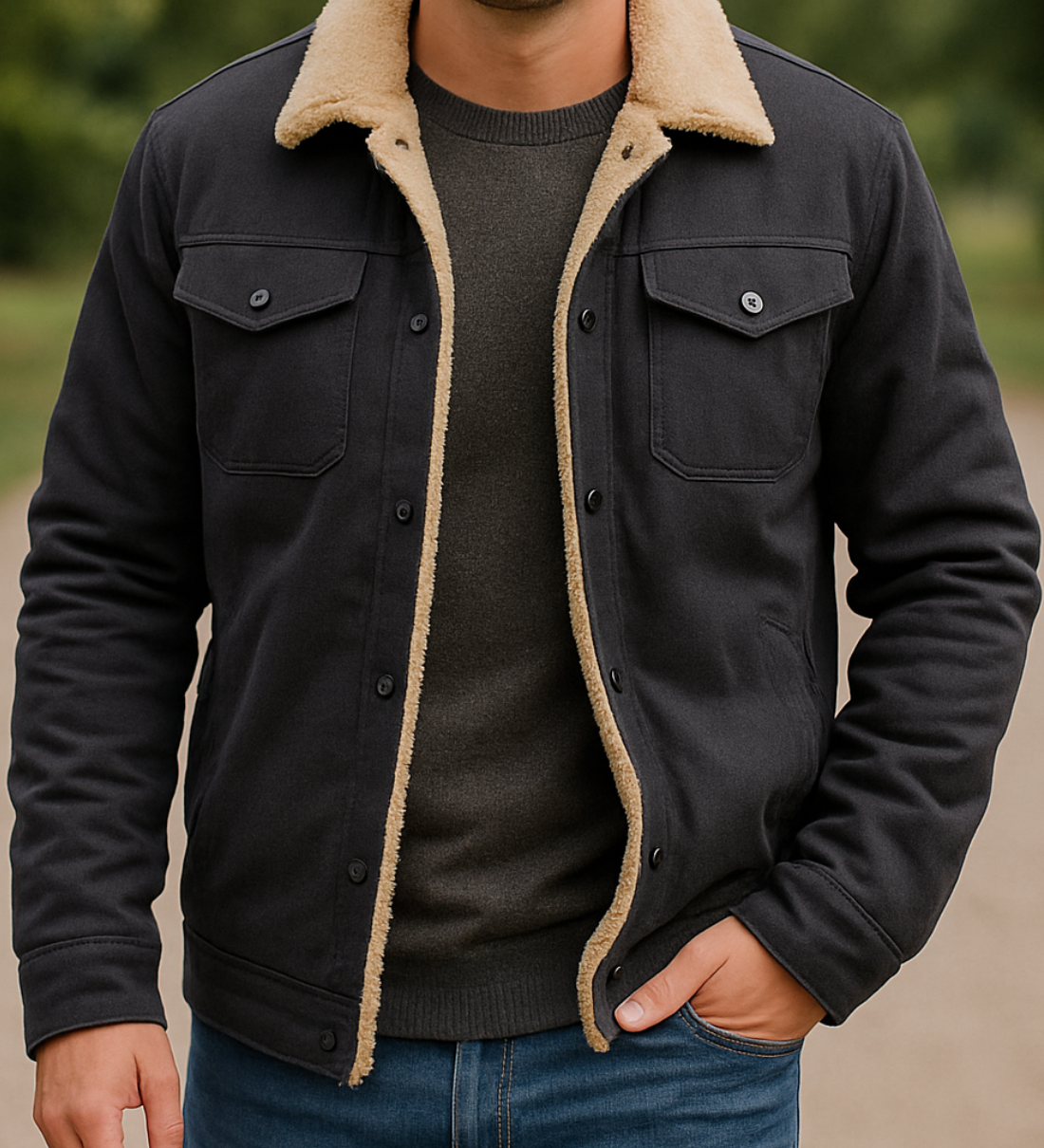 Teplá fleecová bunda na jeseň