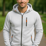 Pánska voľnočasová fitness mikina s kapucňou
