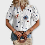 Emily - Módna blúzka s výstrihom do V