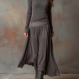 Adelaide Retro Šedý Žebrovaný Stretch Slim-Fit Set