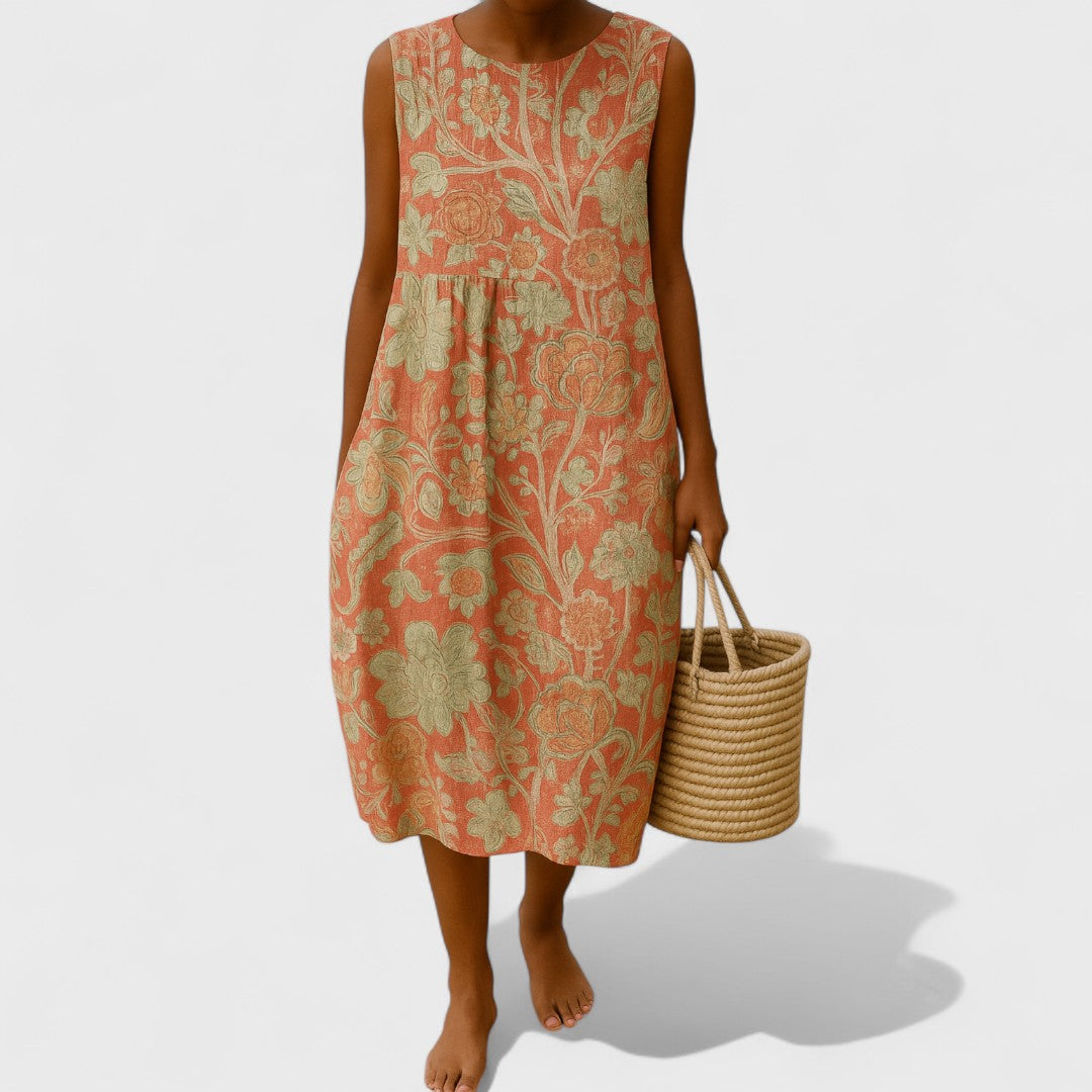 Alena - Elegantné Kvetinové Šaty