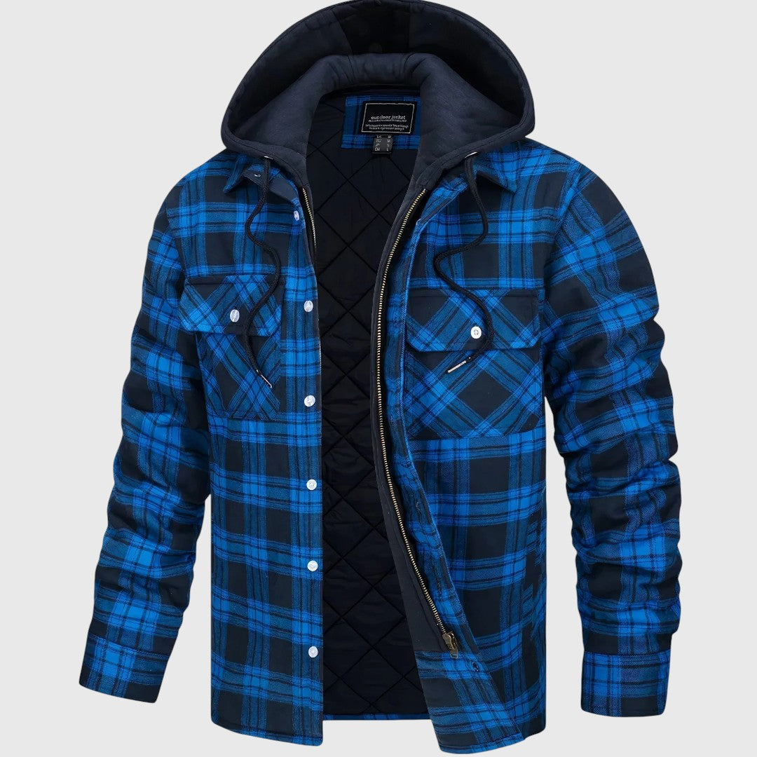 Karl | Kockovaná bunda so zipsom