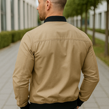 Ľahká zimná bunda so zipsom a vreckami