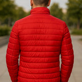 Teplá prešívaná bunda s golierom