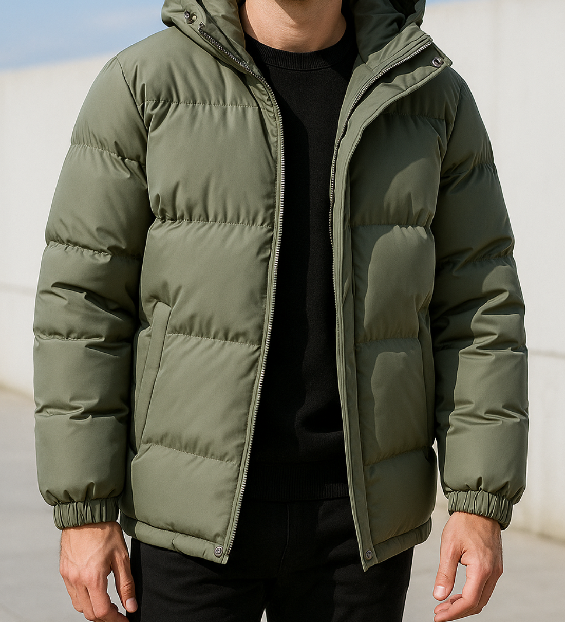 Teplá bavlnená parka pre streetwear