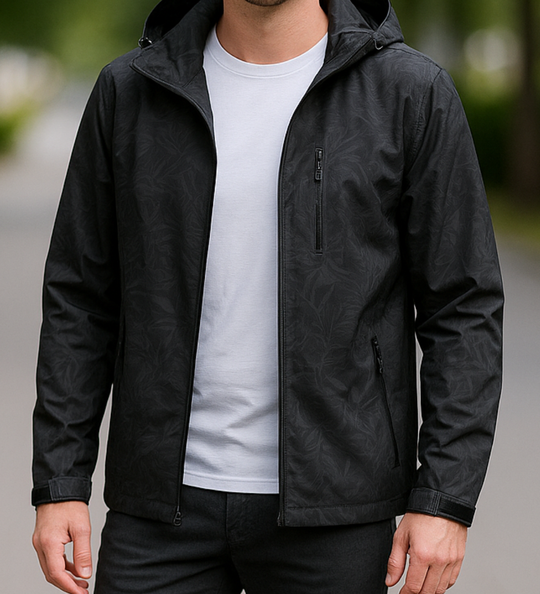 Ľahká vetruodolná zimná bunda