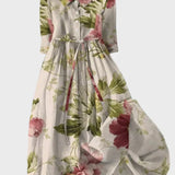 Elegantné dlhé botanické šaty