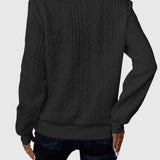 Amalie - Pletený sveter s copánkovým vzorom na zips