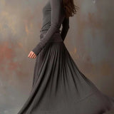 Adelaide Retro Šedý Žebrovaný Stretch Slim-Fit Set