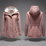 Amina | Kapucňový zimný kabát na každodenné nosenie