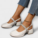 Celandra - Mary Janes s trblietavými pásikmi a blokovým podpätkom