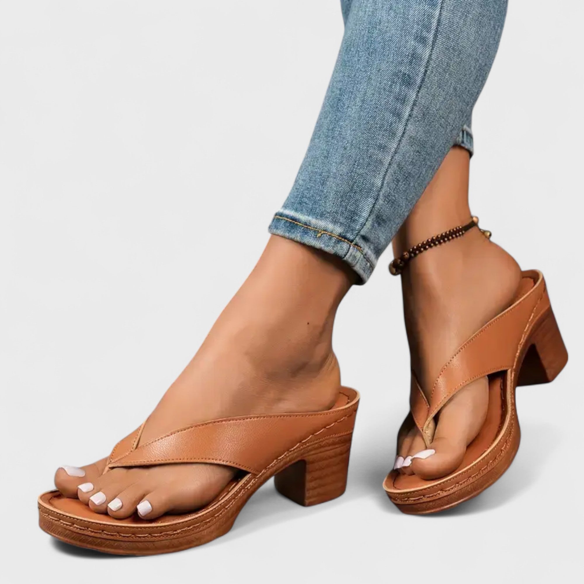 Petra - Ortopedické pantofle s podpatkami