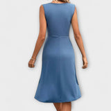 Lina - Letné šaty s prekladaným výstrihom