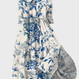 Porcelánové šaty s kvetinovým vzorom