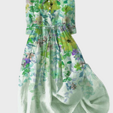 Šaty do záhrady v akvarelovom dizajne