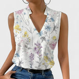 Simona - Mäkky Letný Top s Výstrihom do V