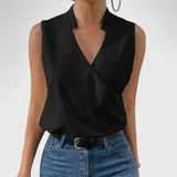 Simona - Mäkky Letný Top s Výstrihom do V