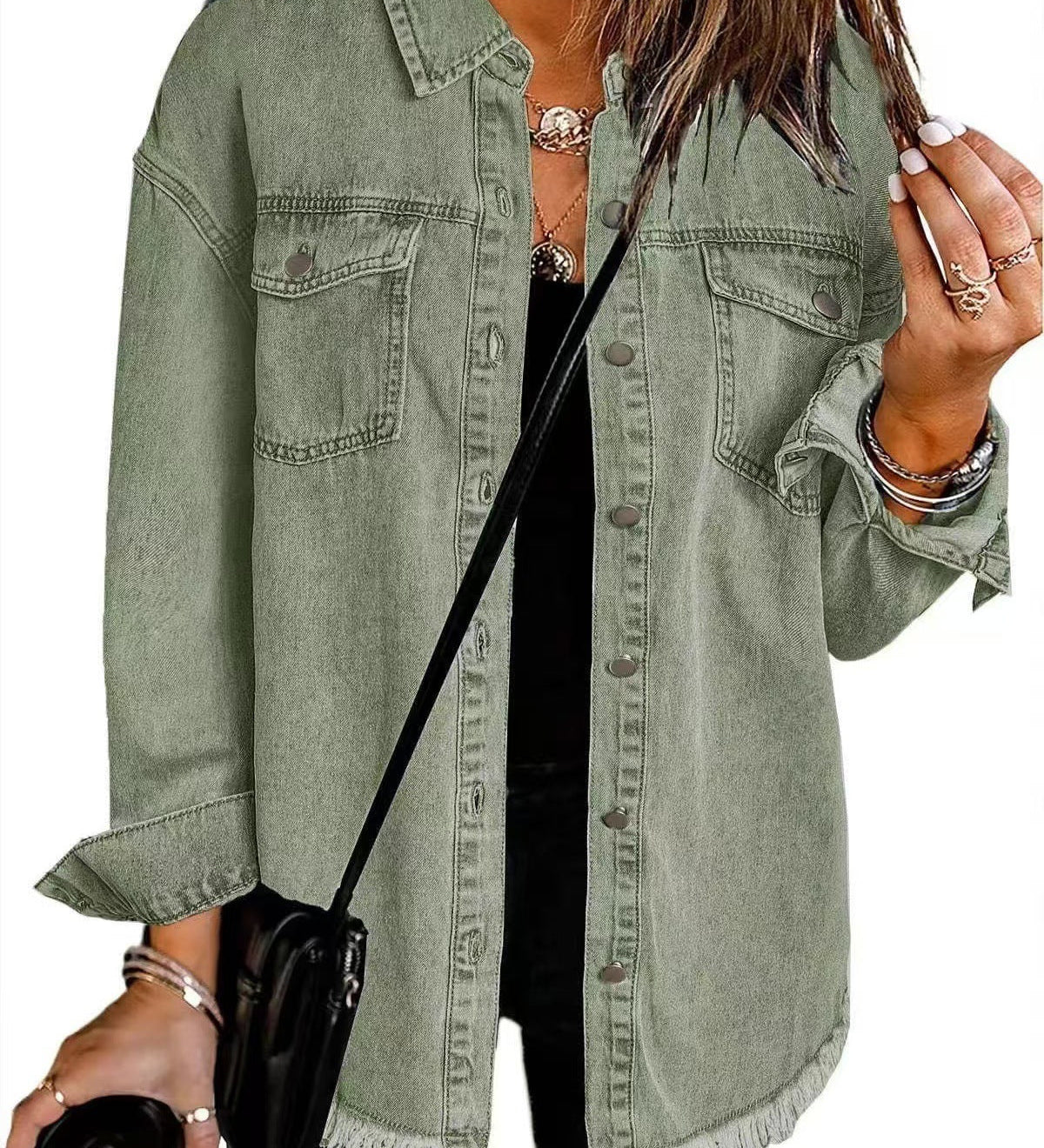 Martina - Džínová košela s gombíkmi