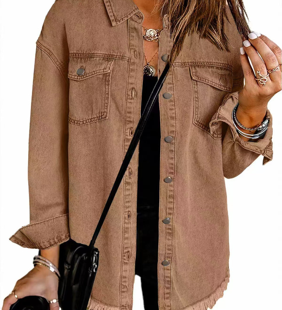 Martina - Džínová košile s knoflíky