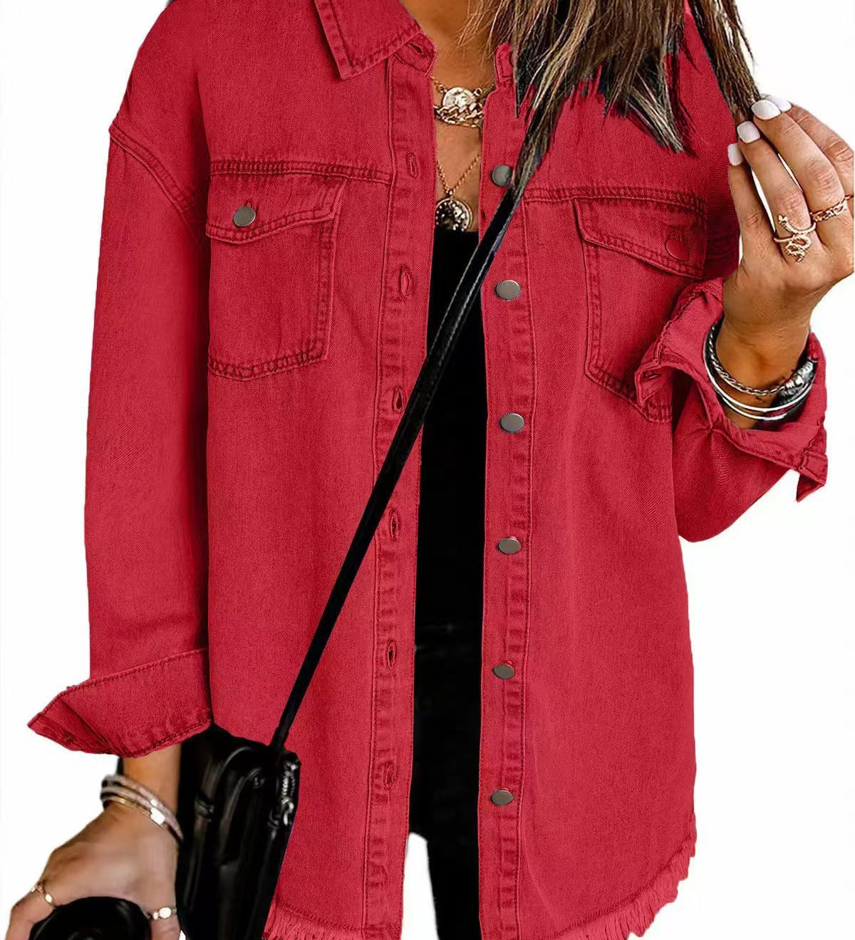 Martina - Džínová košela s gombíkmi