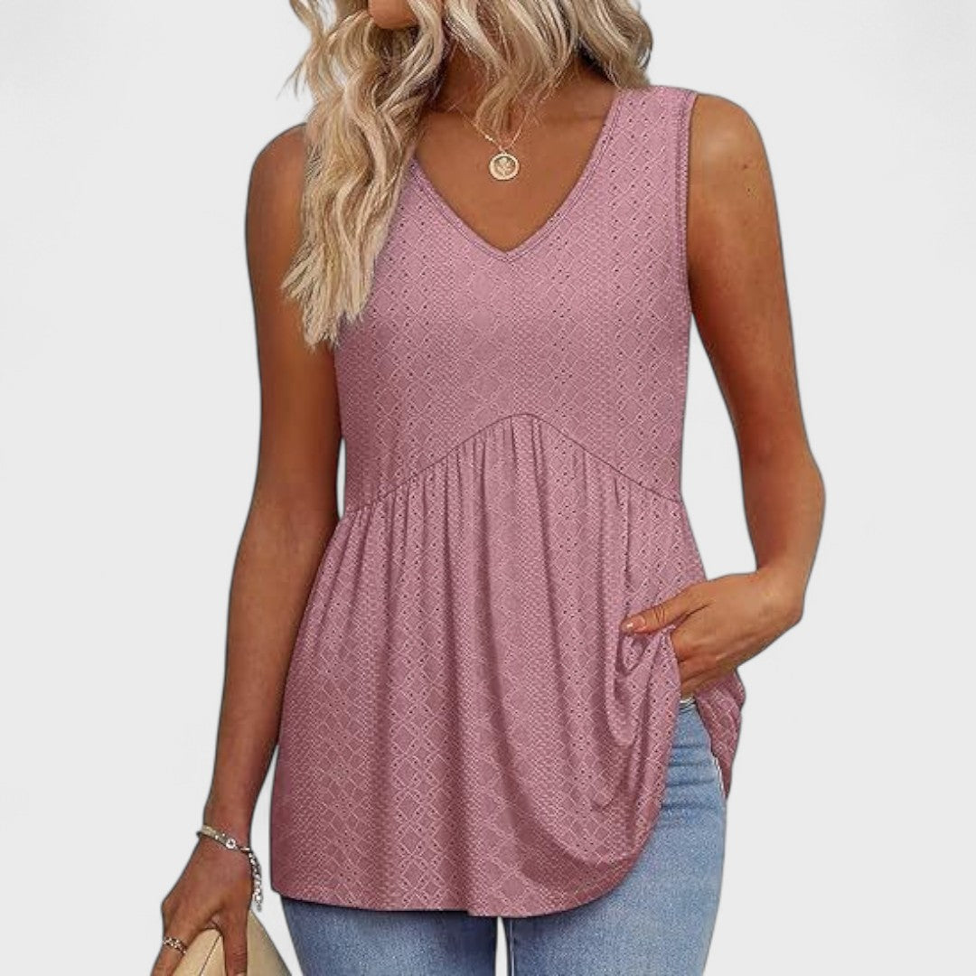 Elenor - Elegantný Casual Denný Top