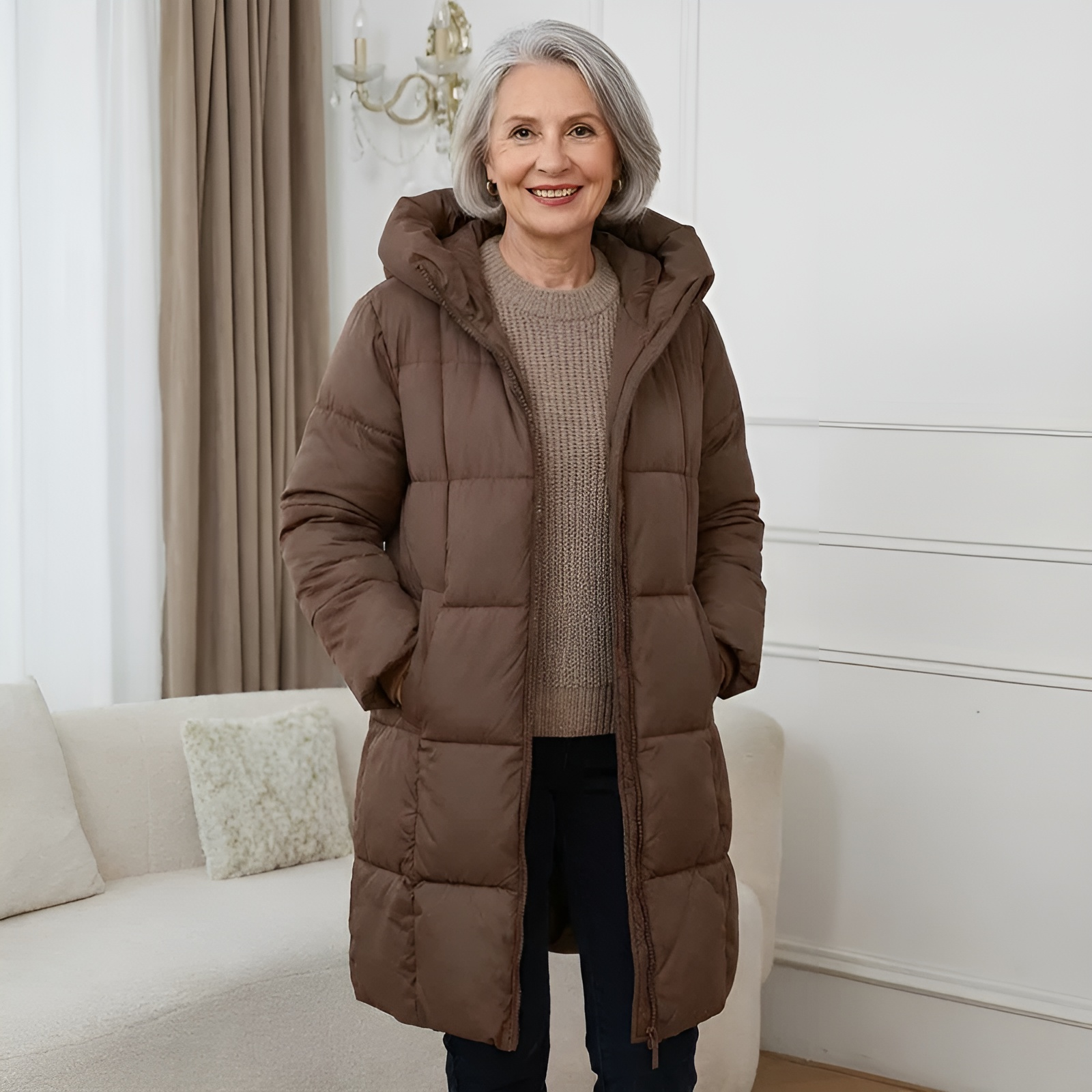 SOPHIE™ | Páperová bunda s kapucňou